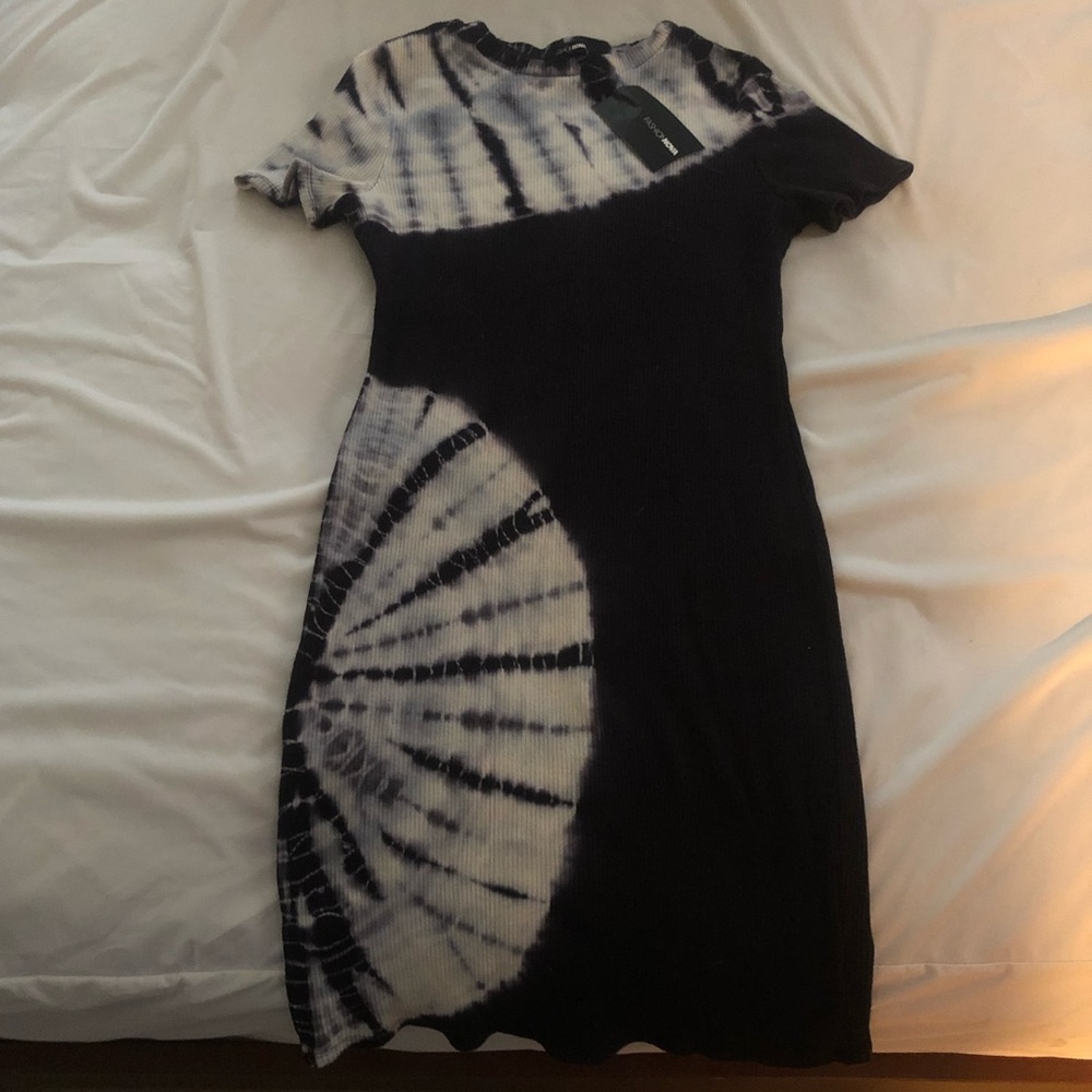 On-trend tie dye body-con dress NWT